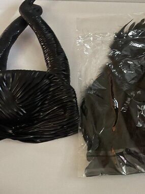 Horn Headpiece & Feather Cape